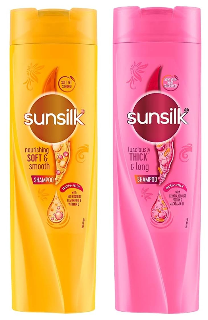 Sunsilk Lusciously Thick & Long Shampoo 360 ml&Sunsilk Nourishing Soft & Smooth Shampoo 360 ml