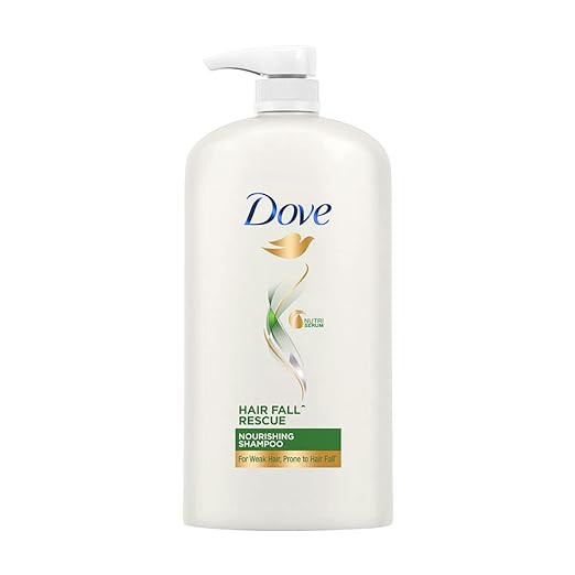 Dove Hair Fall Rescue, Shampoo, 1L, for Damaged Hair, with Nutrilock Actives, to Reduce Hairfall & Repair.