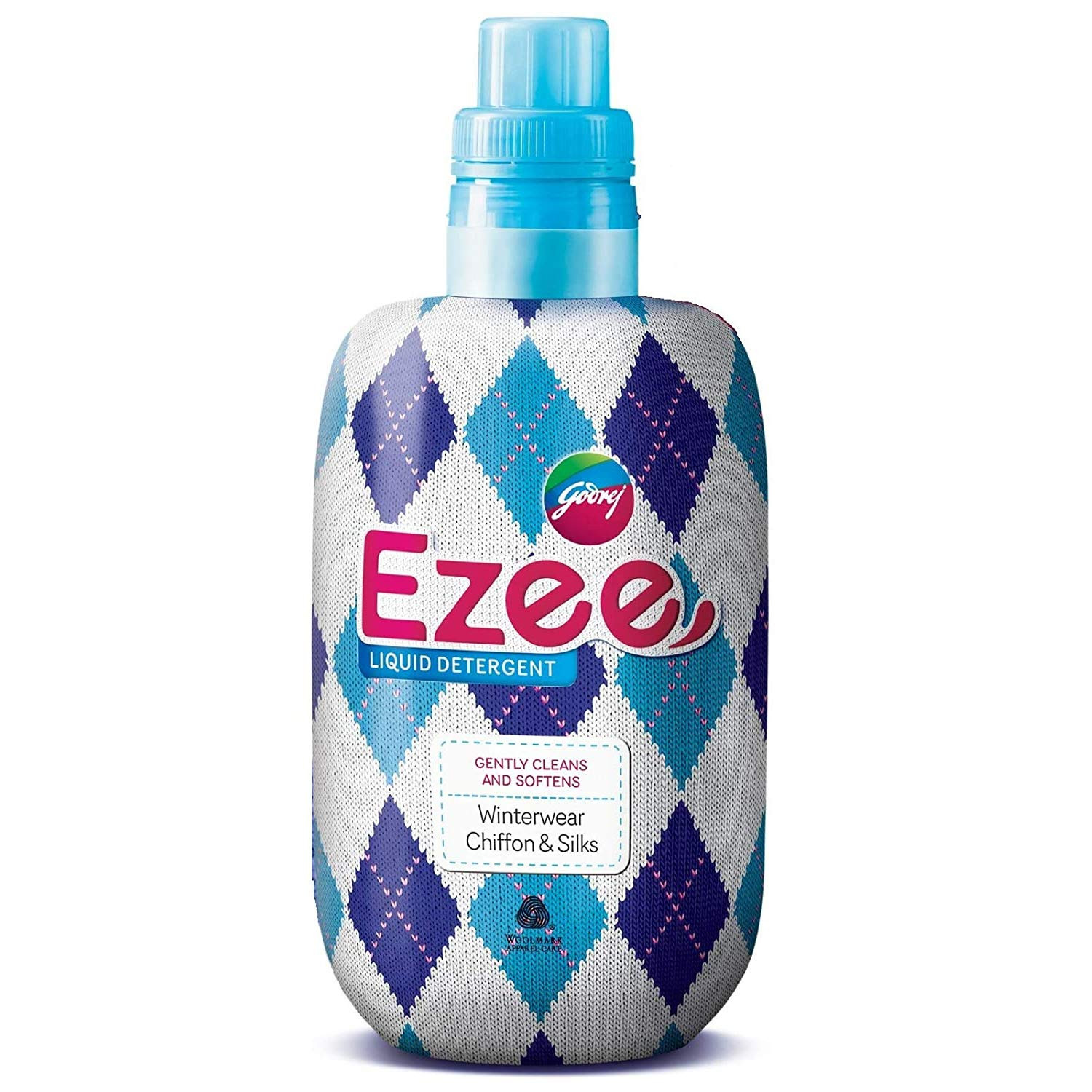 Godrej Ezee Liquid Detergent for both Top load and Front load Washing - 500g Bottle, for Winter Wear | Added Conditioner | No Soda Formula | Woolmark Certified