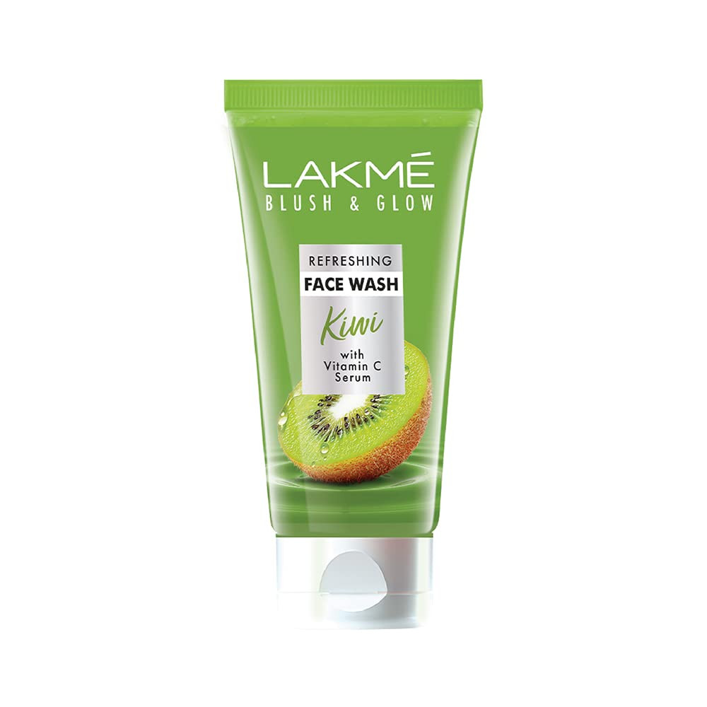 Lakme Blush & Glow Refreshing Kiwi Facewash, with Vitamin C Serum & Fruit extracts, 100g
