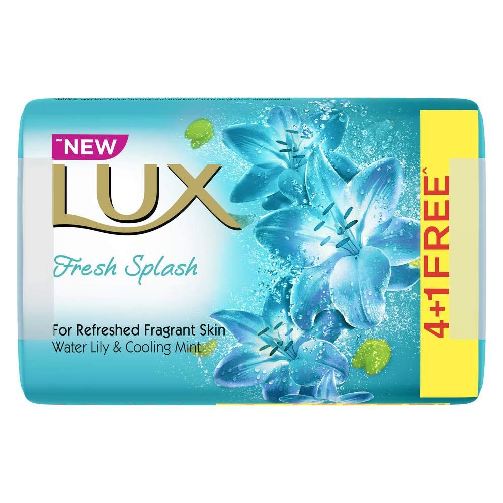 Lux Fresh Splash Soap, 4x100g + 1Free
