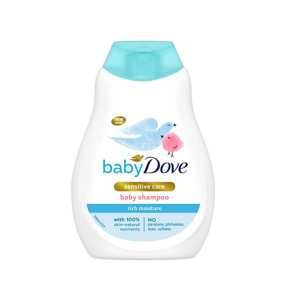 Baby Dove Shampoo 200 ml, Mild No Tears Rich Moisture Baby Shampoo for kids, Gentle Care for Baby's Soft Hair