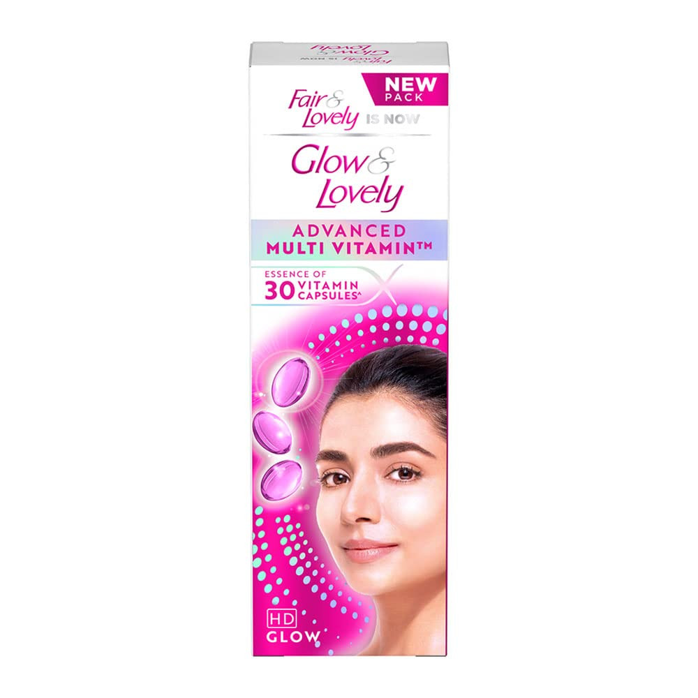 Glow & Lovely Advanced Multivitamin Face Cream 80 g, Daily Illuminating Moisturizer for Glowing Skin, SPF 15 -With Vitamin E, Vitamin C & Niacinamide