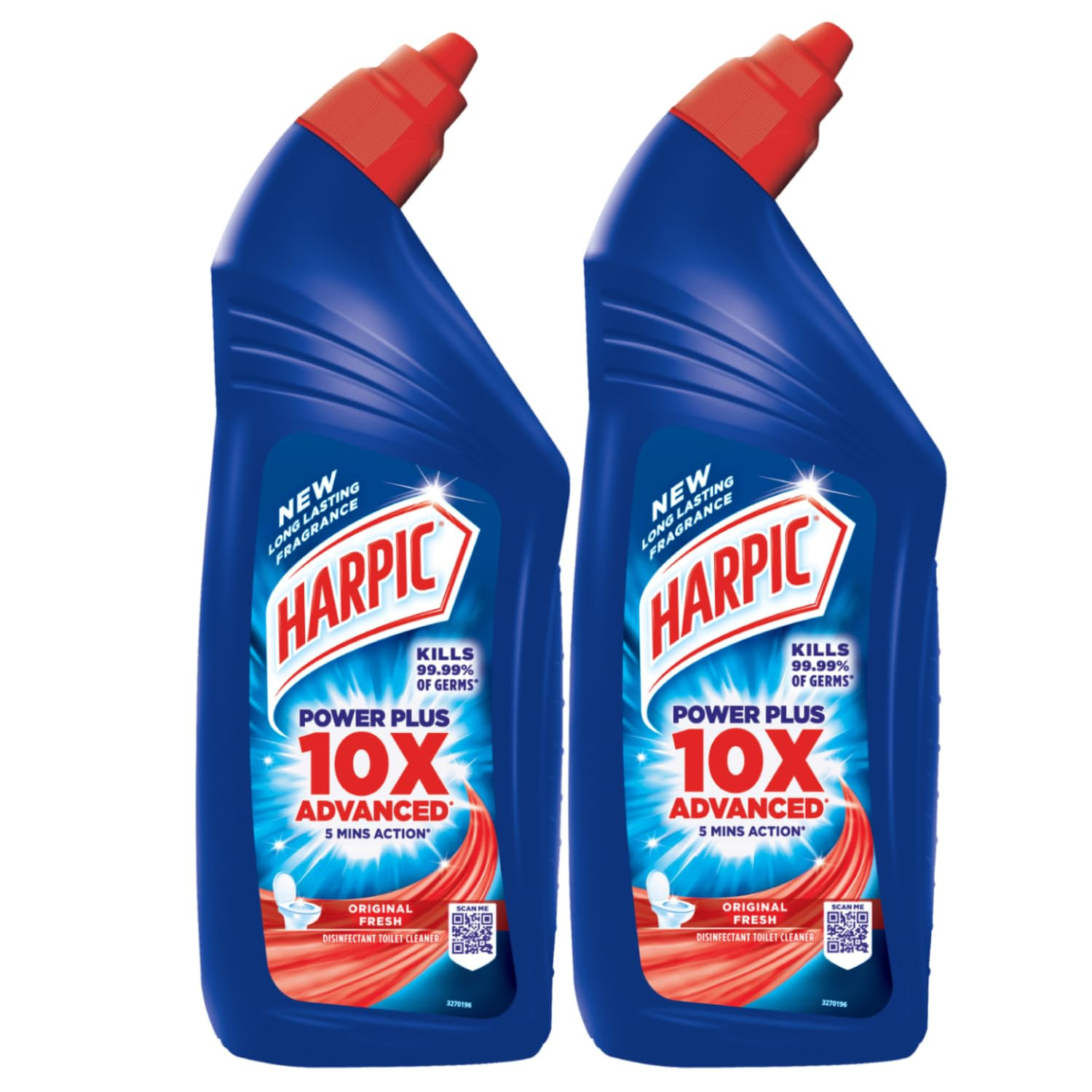 Harpic 1 Litre (Pack of 2) - Original, Disinfectant Toilet Cleaner Liquid | Suitable for Toilet Bowls