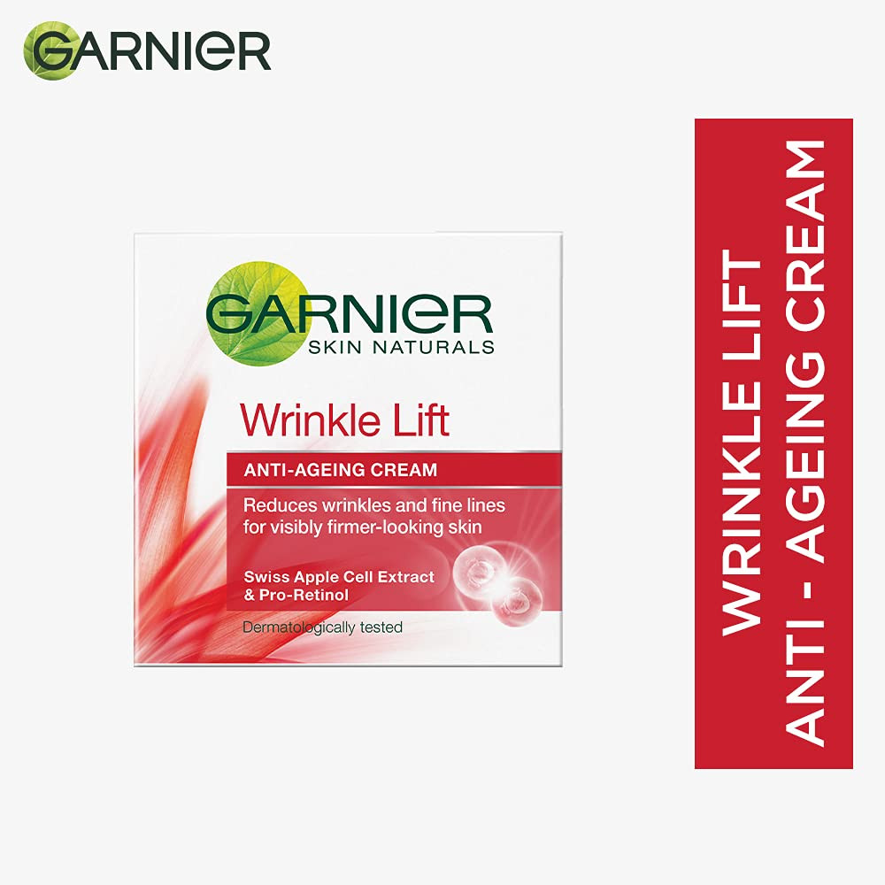 Garnier Skin Naturals, Anti-Ageing Cream, Moisturizing, Forming & Smoothing, Wrinkle Lift, 40 g