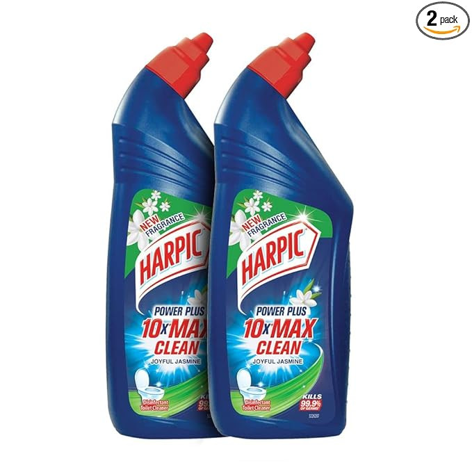 arpic Disinfectant Toilet Cleaner Liquid, Jasmine - 1 Litre (Pack of 2) | Suitable for Toilet Bowls